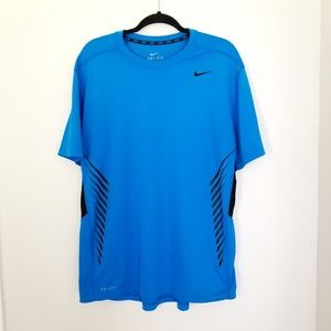 NIKE DRI-FIT Blue T-SHIRT Size XL